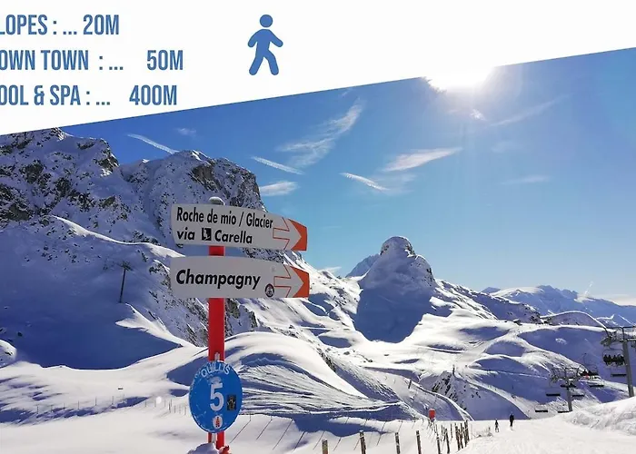 Apartment Foot Of Slopes, South Terrasse, 6 Pers La Plagne